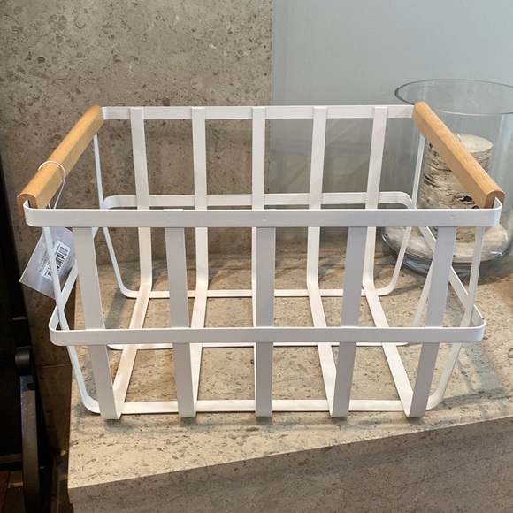 Core Home Metal Basket With Wood Handles - Picture 13 of 13